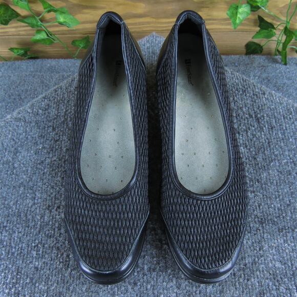 FootSmart Women's Pump Black Leather Pump 10 Medium Gently Used 2025 - Picture 2 of 7